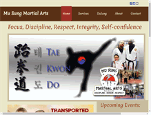 Tablet Screenshot of musungmartialarts.com